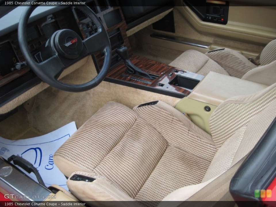 Saddle 1985 Chevrolet Corvette Interiors