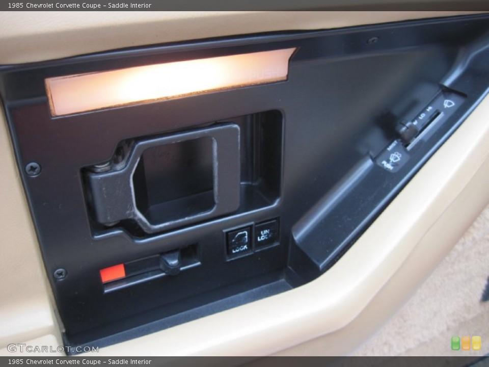 Saddle Interior Controls for the 1985 Chevrolet Corvette Coupe #79046387
