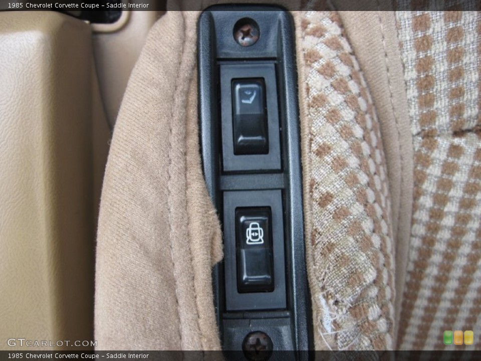 Saddle Interior Controls for the 1985 Chevrolet Corvette Coupe #79046405
