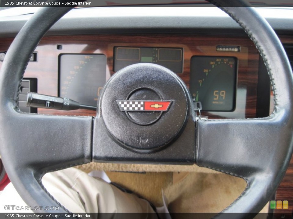 Saddle Interior Steering Wheel for the 1985 Chevrolet Corvette Coupe #79046599