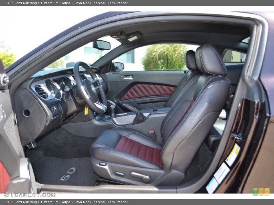 Lava Red/Charcoal Black Interior Photo for the 2012 Ford Mustang GT Premium Coupe #79046747