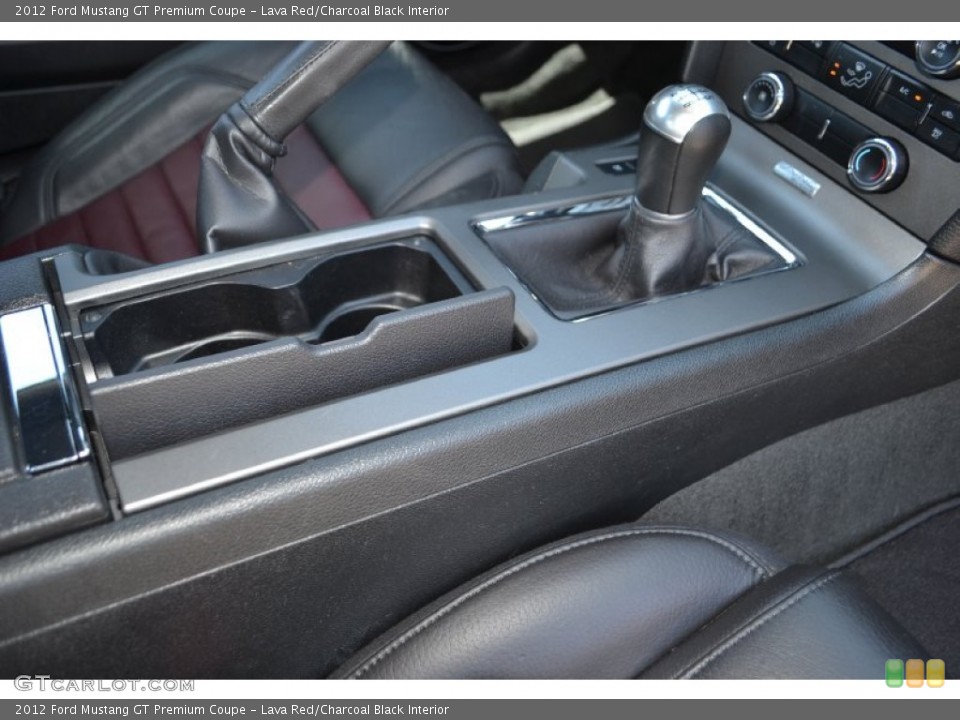 Lava Red/Charcoal Black Interior Controls for the 2012 Ford Mustang GT Premium Coupe #79046881