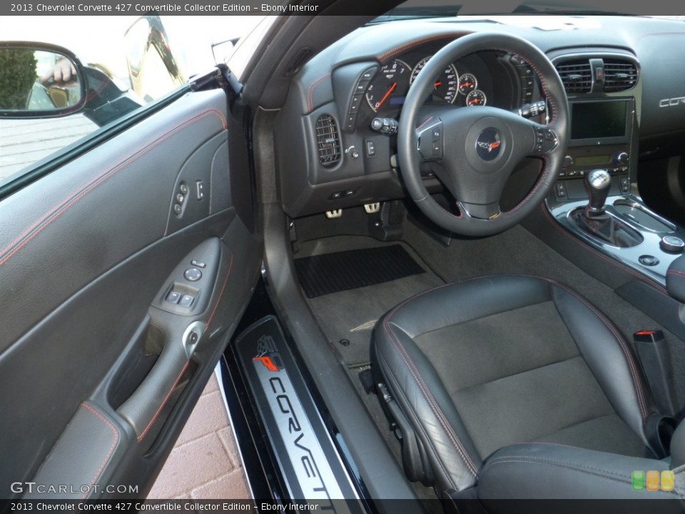 Ebony Interior Photo for the 2013 Chevrolet Corvette 427 Convertible Collector Edition #79047169