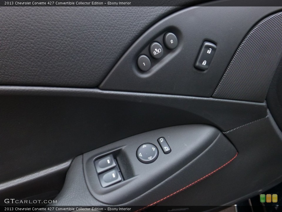 Ebony Interior Controls for the 2013 Chevrolet Corvette 427 Convertible Collector Edition #79047199