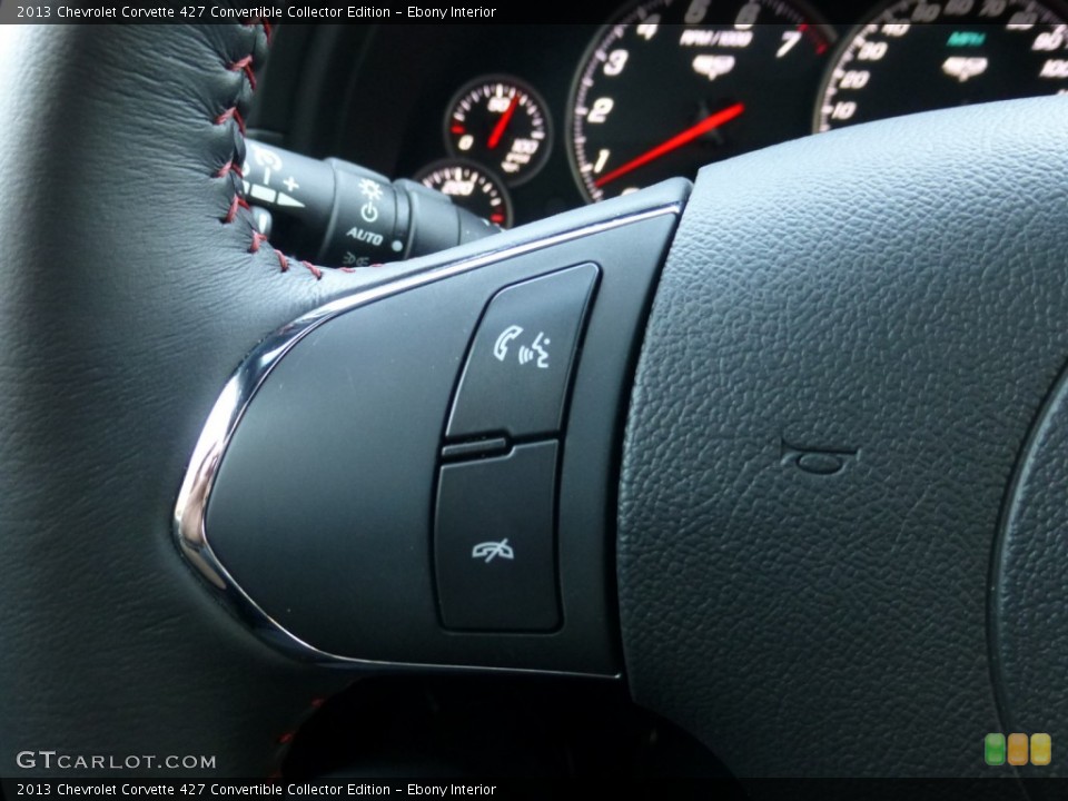 Ebony Interior Controls for the 2013 Chevrolet Corvette 427 Convertible Collector Edition #79047426