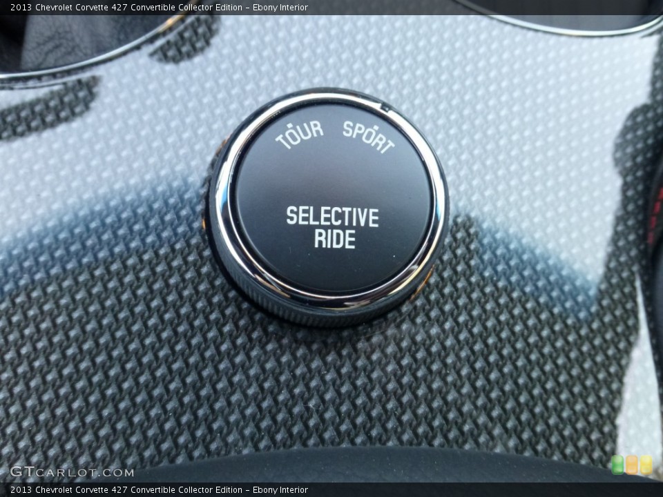 Ebony Interior Controls for the 2013 Chevrolet Corvette 427 Convertible Collector Edition #79047487