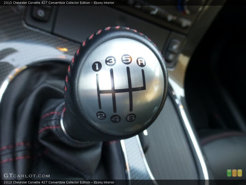 Ebony Interior Transmission for the 2013 Chevrolet Corvette 427 Convertible Collector Edition #79047505