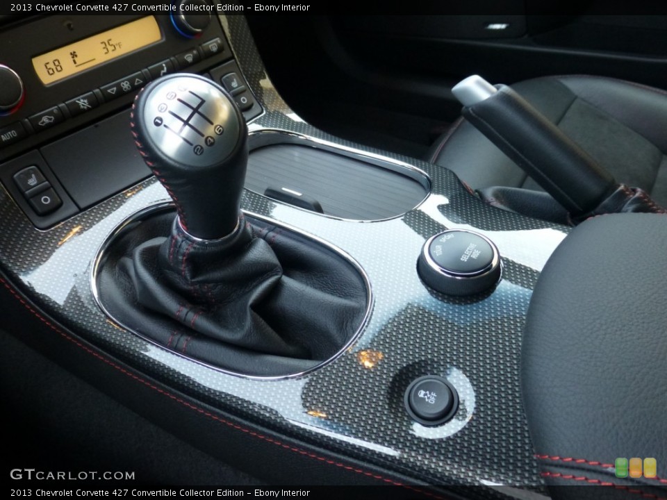 Ebony Interior Transmission for the 2013 Chevrolet Corvette 427 Convertible Collector Edition #79047535