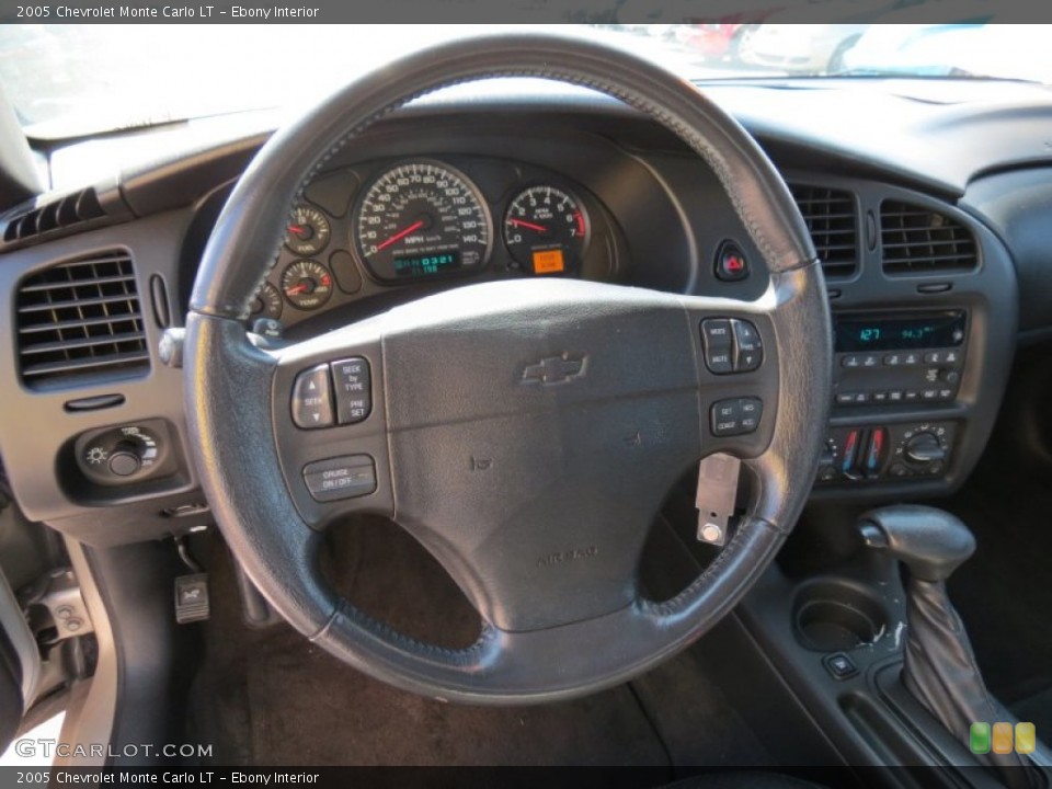 Ebony Interior Steering Wheel for the 2005 Chevrolet Monte Carlo LT #79047778