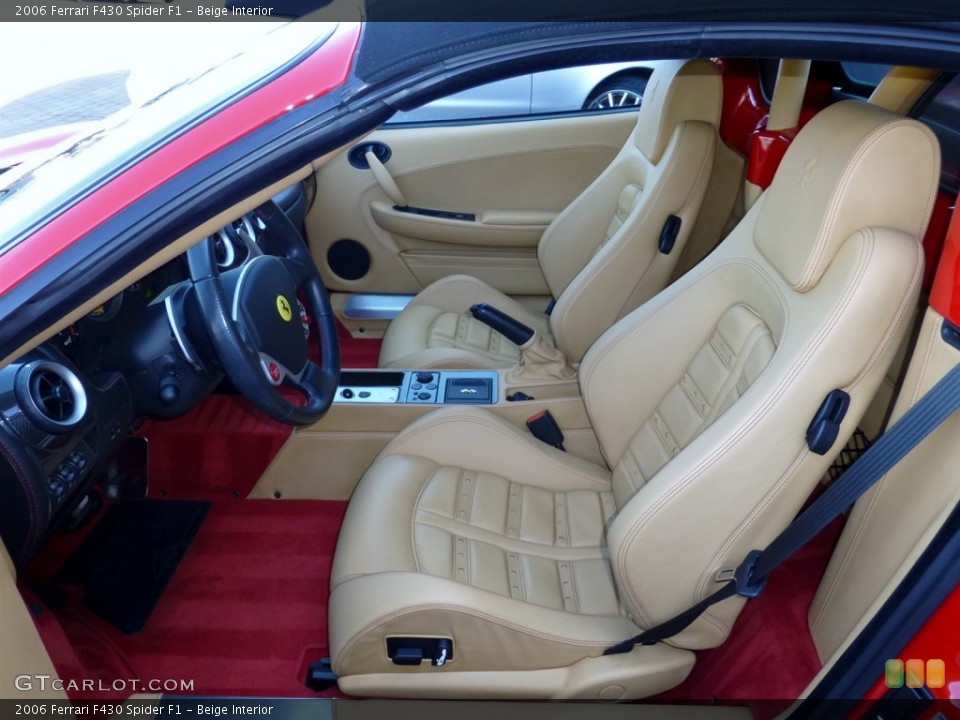 Beige Interior Front Seat for the 2006 Ferrari F430 Spider F1 #79048224