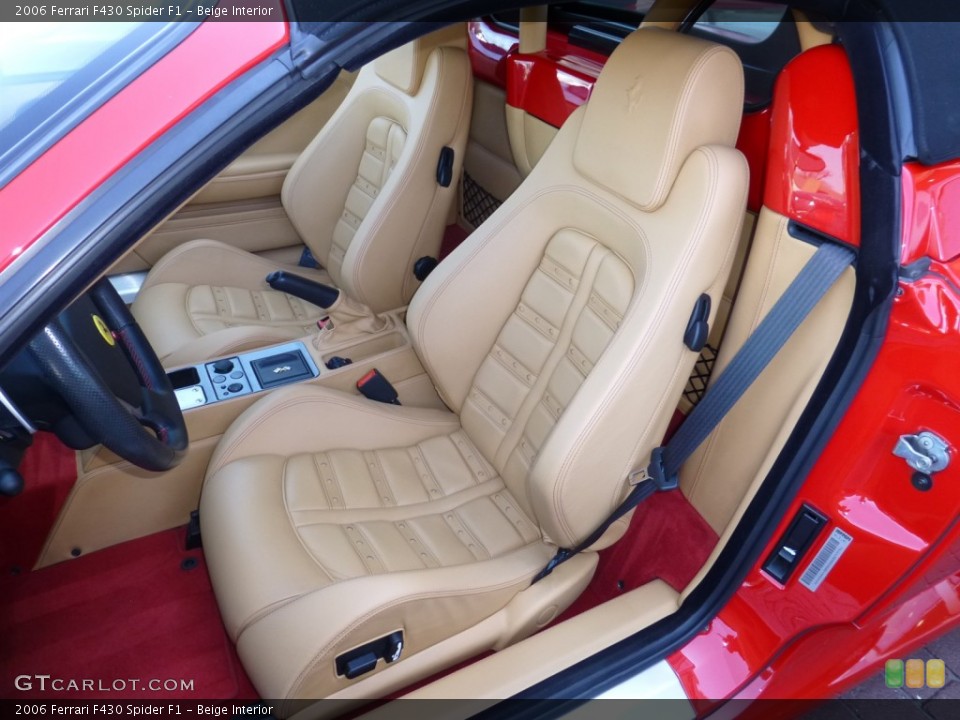Beige Interior Front Seat for the 2006 Ferrari F430 Spider F1 #79048255