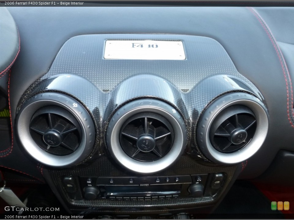 Beige Interior Controls for the 2006 Ferrari F430 Spider F1 #79048339
