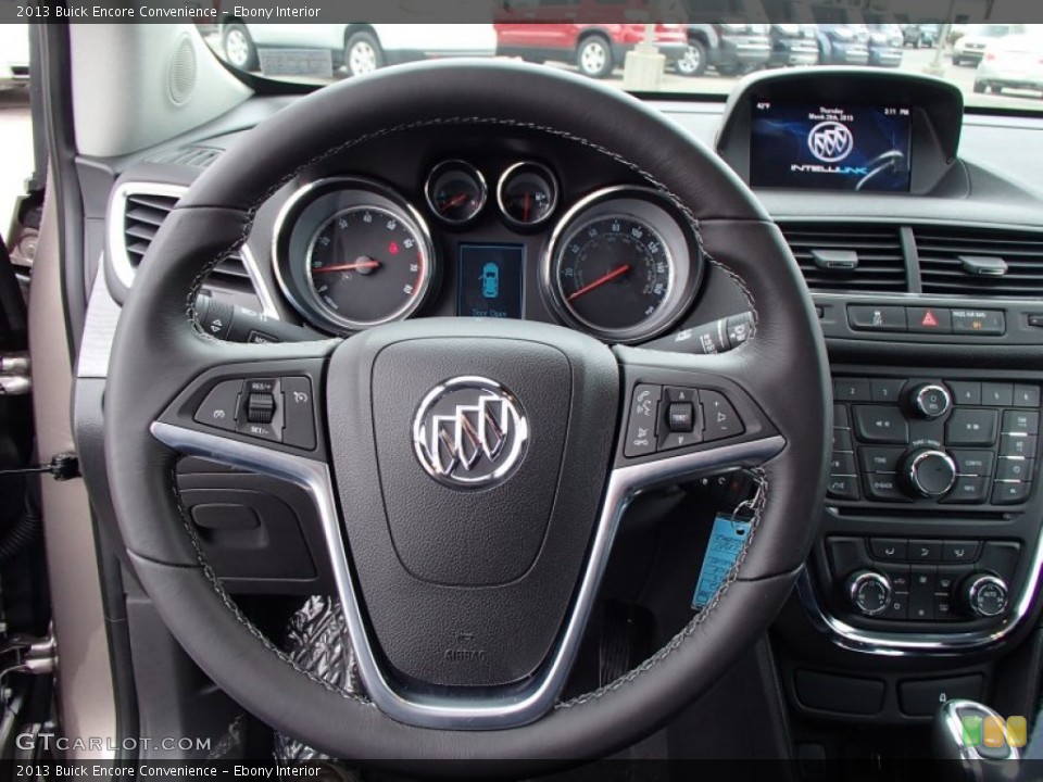 Ebony Interior Steering Wheel for the 2013 Buick Encore Convenience #79048970
