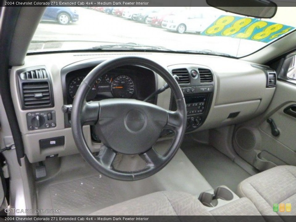Medium Dark Pewter Interior Dashboard for the 2004 Chevrolet Colorado Z71 Extended Cab 4x4 #79049923