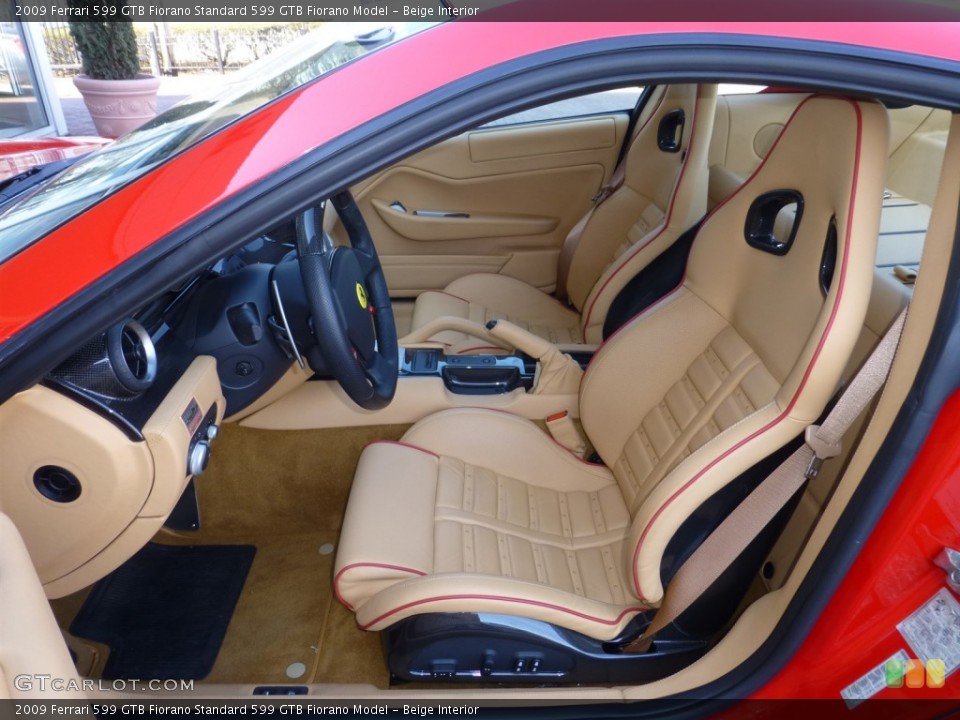 Beige Interior Front Seat for the 2009 Ferrari 599 GTB Fiorano  #79050137