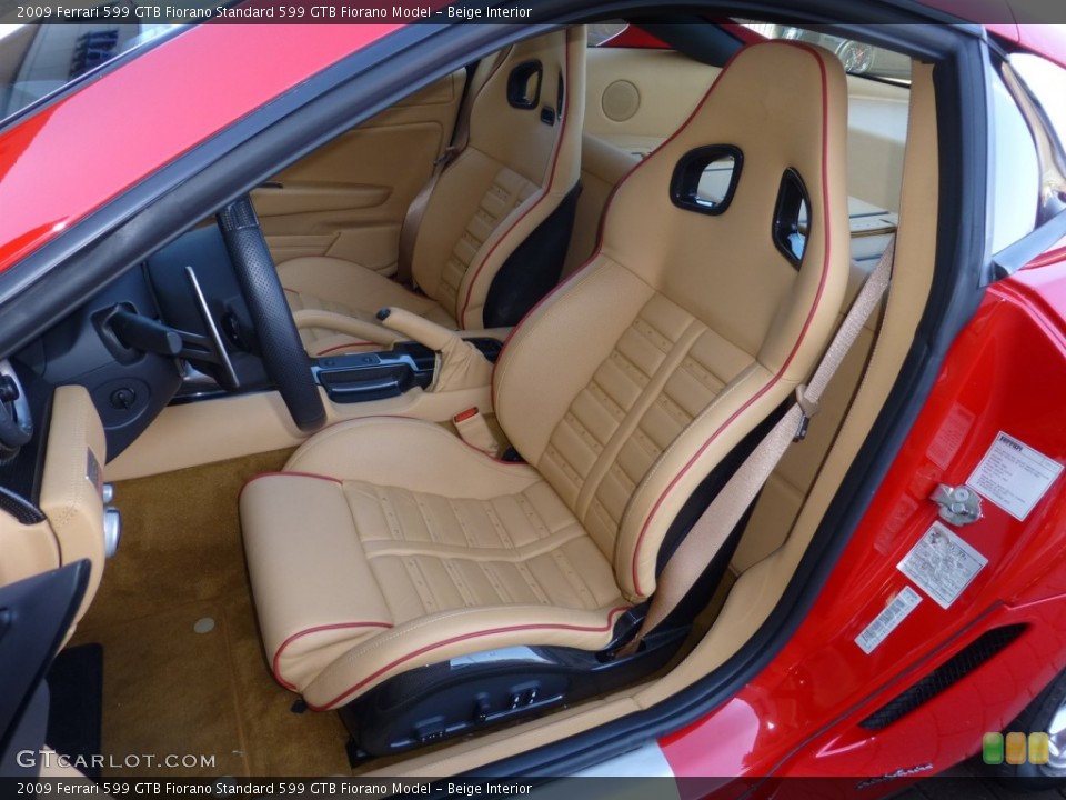 Beige Interior Front Seat for the 2009 Ferrari 599 GTB Fiorano  #79050168