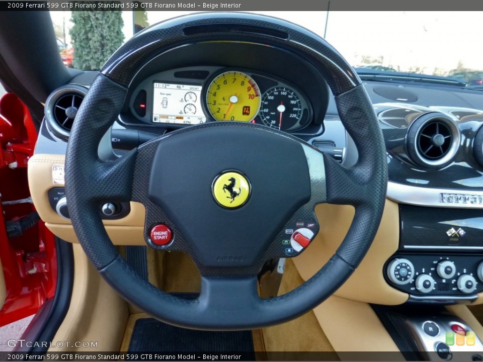 Beige Interior Steering Wheel for the 2009 Ferrari 599 GTB Fiorano  #79050232
