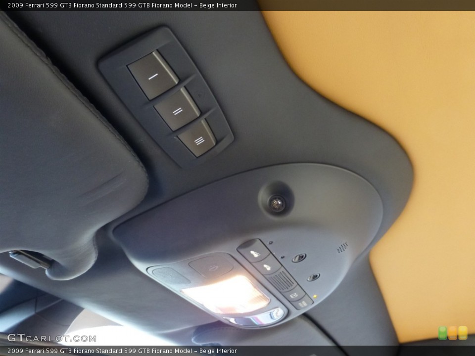 Beige Interior Controls for the 2009 Ferrari 599 GTB Fiorano  #79050382