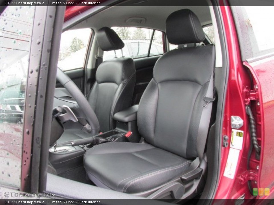 Black Interior Front Seat for the 2012 Subaru Impreza 2.0i Limited 5 Door #79050838