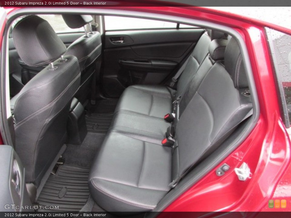 Black Interior Rear Seat for the 2012 Subaru Impreza 2.0i Limited 5 Door #79050967
