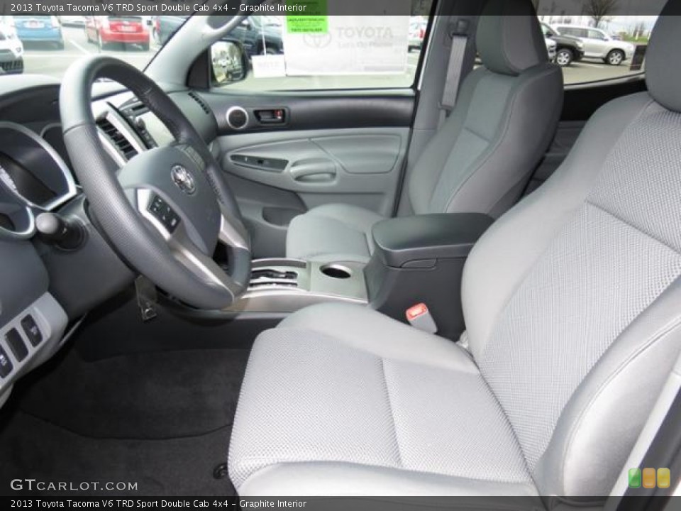 Graphite Interior Front Seat for the 2013 Toyota Tacoma V6 TRD Sport Double Cab 4x4 #79051146