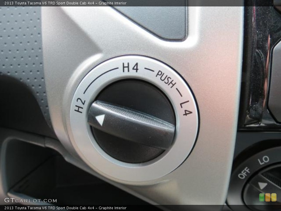 Graphite Interior Controls for the 2013 Toyota Tacoma V6 TRD Sport Double Cab 4x4 #79051223