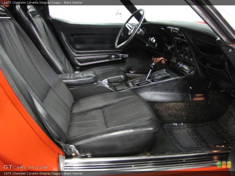 Black Interior Photo for the 1975 Chevrolet Corvette Stingray Coupe #79052440