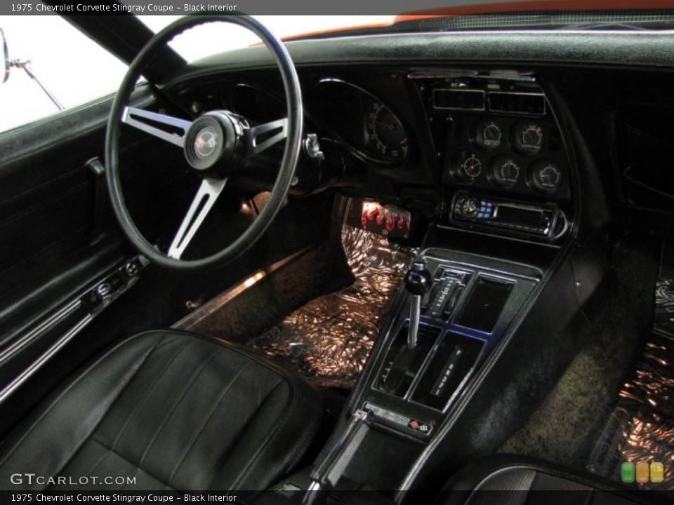 Black Interior Photo for the 1975 Chevrolet Corvette Stingray Coupe #79052509