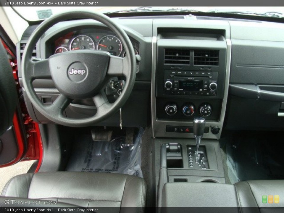 Dark Slate Gray Interior Dashboard for the 2010 Jeep Liberty Sport 4x4 #79052596