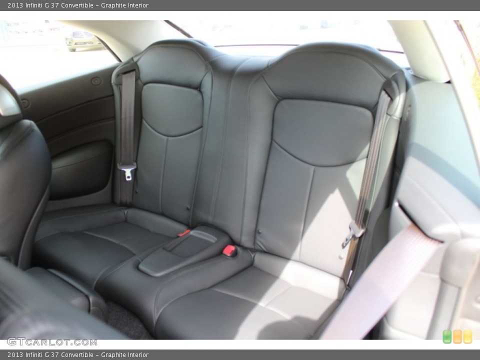 Graphite Interior Rear Seat for the 2013 Infiniti G 37 Convertible #79052944