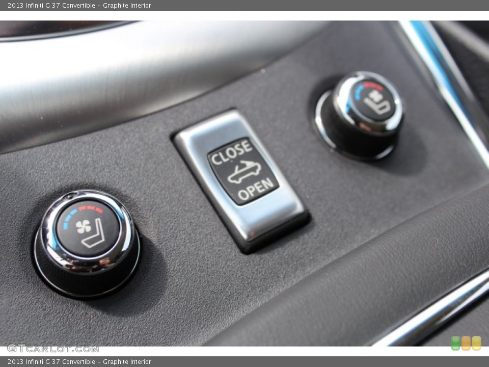 Graphite Interior Controls for the 2013 Infiniti G 37 Convertible #79053010