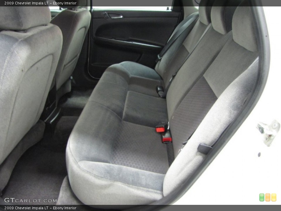 Ebony Interior Rear Seat for the 2009 Chevrolet Impala LT #79054557