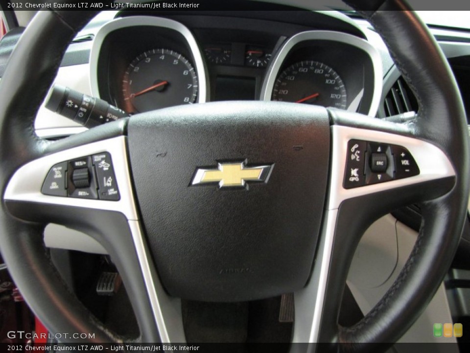 Light Titanium/Jet Black Interior Steering Wheel for the 2012 Chevrolet Equinox LTZ AWD #79055446
