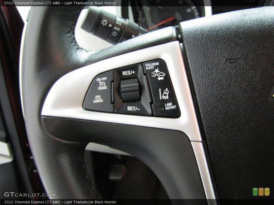 Light Titanium/Jet Black Interior Controls for the 2012 Chevrolet Equinox LTZ AWD #79055452