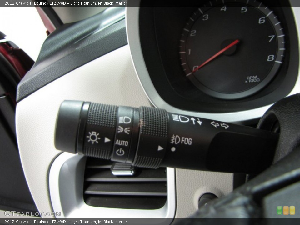 Light Titanium/Jet Black Interior Controls for the 2012 Chevrolet Equinox LTZ AWD #79055464