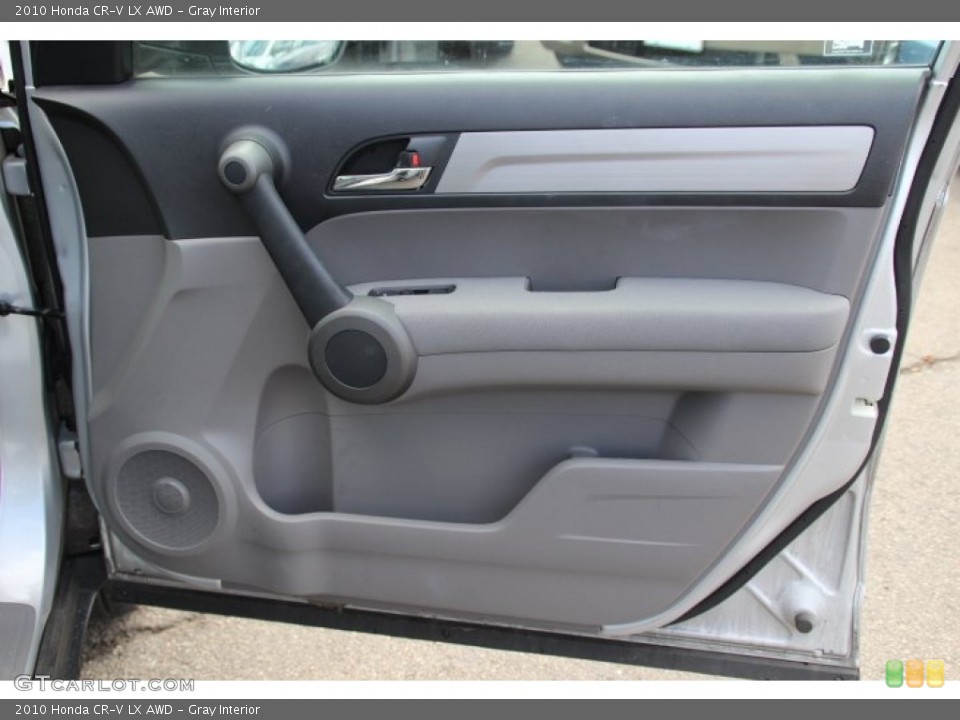 Gray Interior Door Panel for the 2010 Honda CR-V LX AWD #79061179