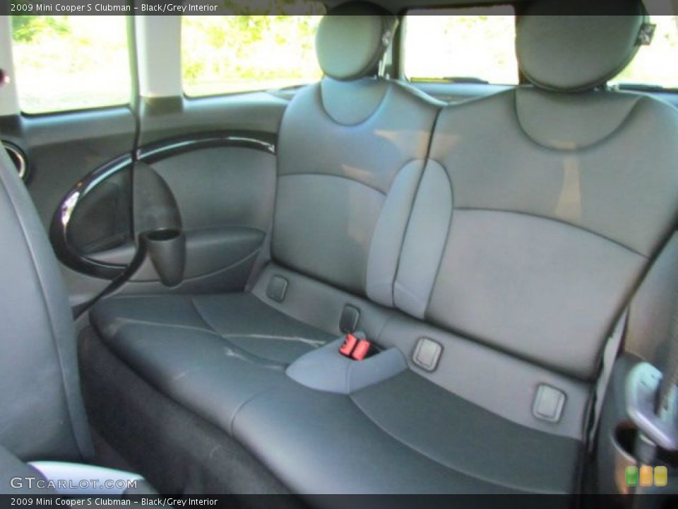 Black/Grey Interior Rear Seat for the 2009 Mini Cooper S Clubman #79062566