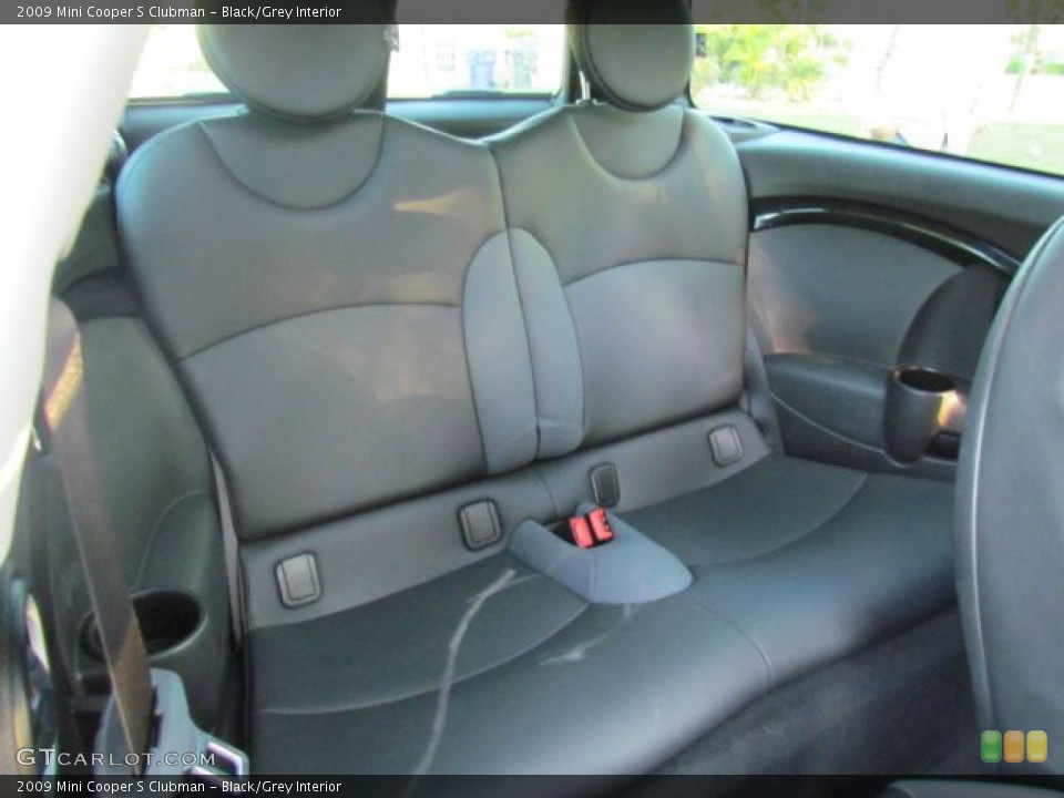 Black/Grey Interior Rear Seat for the 2009 Mini Cooper S Clubman #79062588