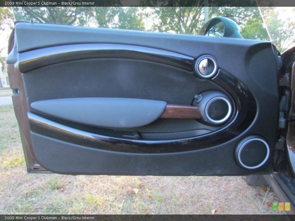 Black/Grey Interior Door Panel for the 2009 Mini Cooper S Clubman #79062800