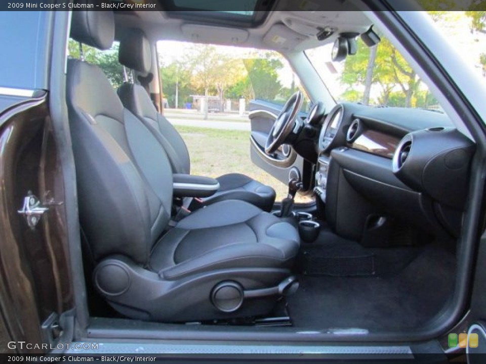 Black/Grey Interior Front Seat for the 2009 Mini Cooper S Clubman #79062851