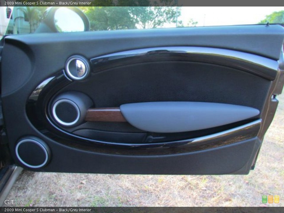 Black/Grey Interior Door Panel for the 2009 Mini Cooper S Clubman #79062871