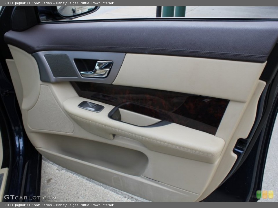 Barley Beige/Truffle Brown Interior Door Panel for the 2011 Jaguar XF Sport Sedan #79063078