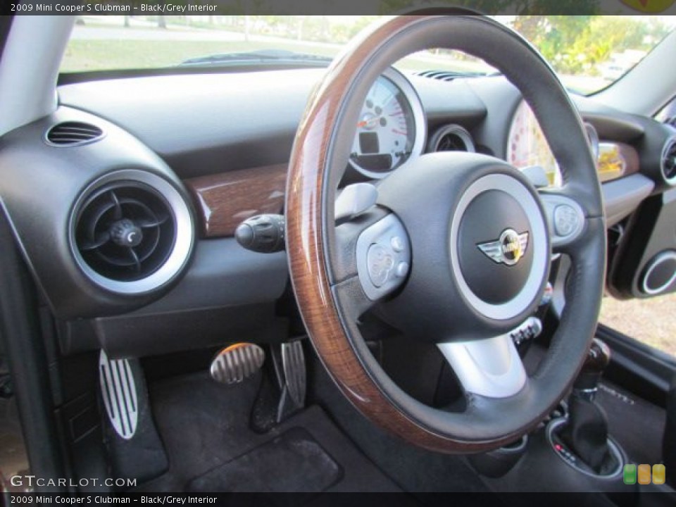 Black/Grey Interior Steering Wheel for the 2009 Mini Cooper S Clubman #79063108
