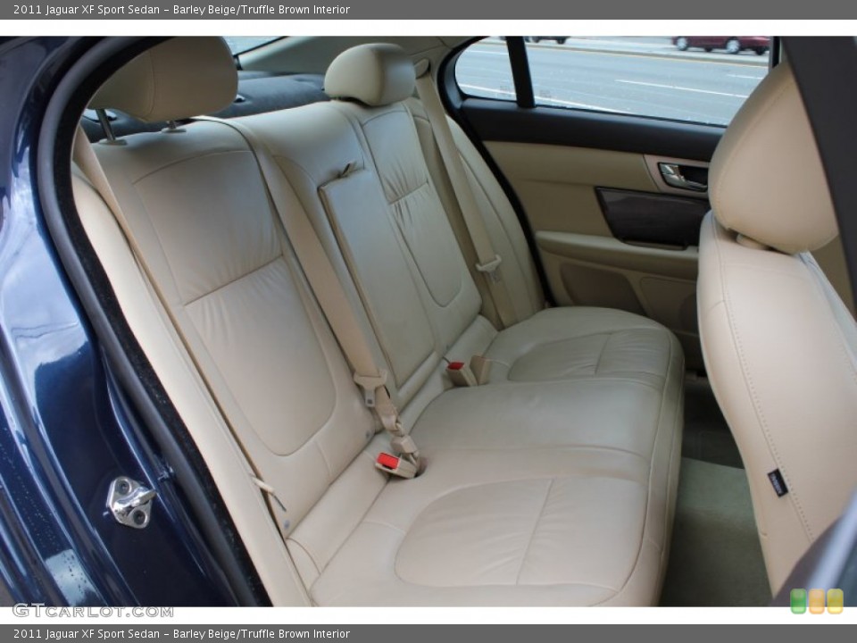Barley Beige/Truffle Brown Interior Rear Seat for the 2011 Jaguar XF Sport Sedan #79063164