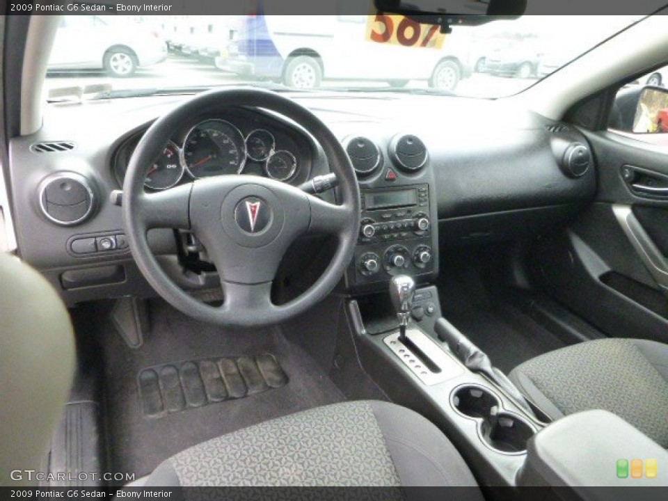 Ebony Interior Dashboard for the 2009 Pontiac G6 Sedan #79065093
