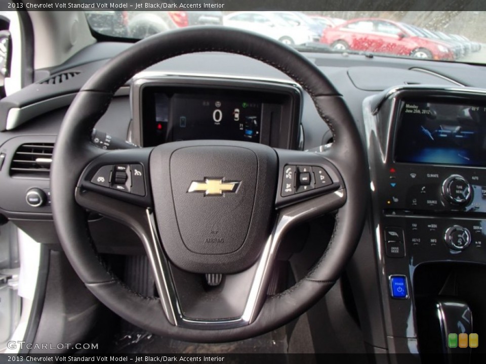 Jet Black/Dark Accents Interior Steering Wheel for the 2013 Chevrolet Volt  #79067423
