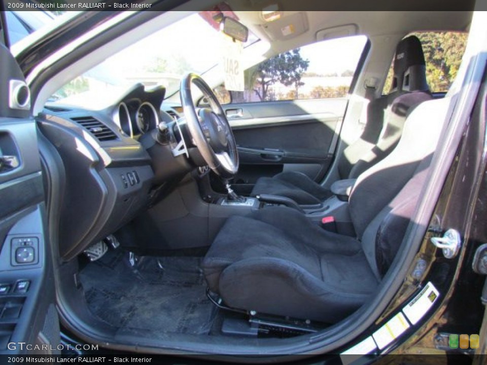 Black Interior Photo for the 2009 Mitsubishi Lancer RALLIART #79068649
