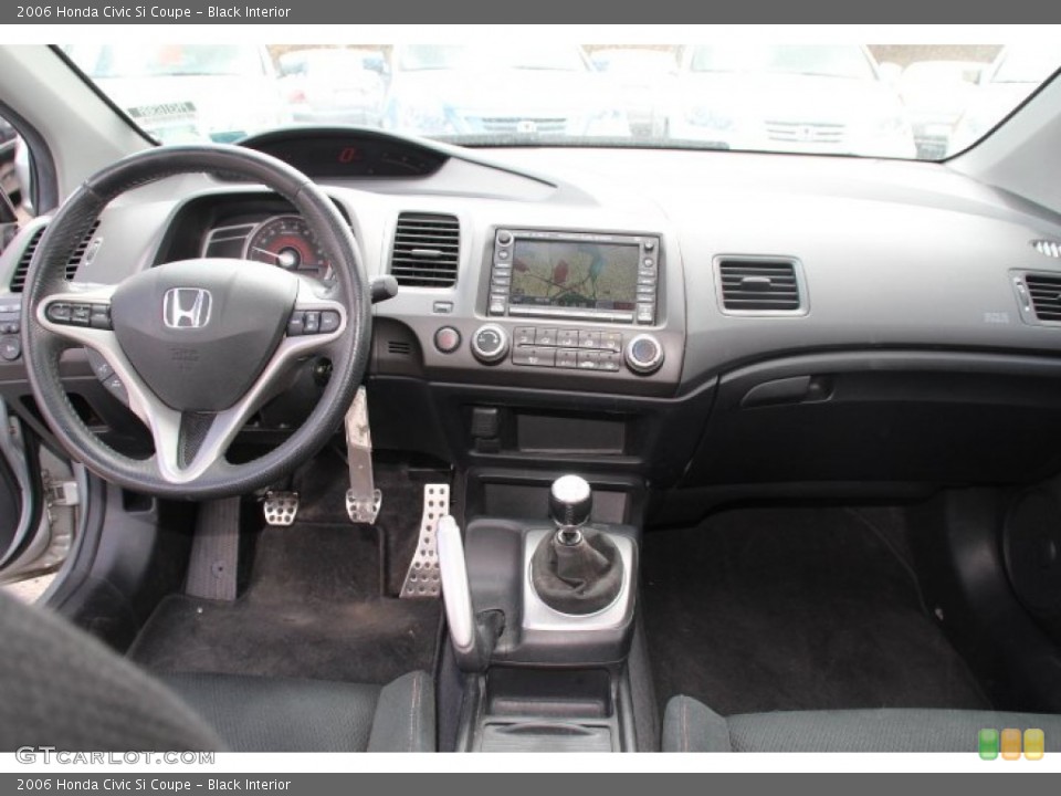 Black Interior Dashboard for the 2006 Honda Civic Si Coupe #79070111