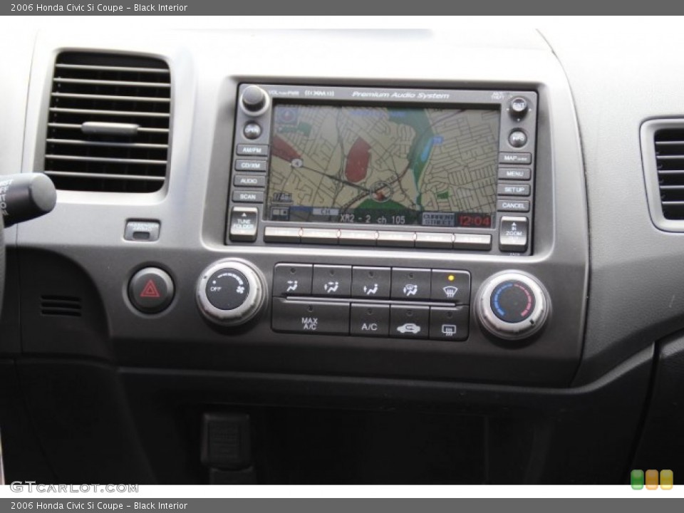 Black Interior Controls for the 2006 Honda Civic Si Coupe #79070126