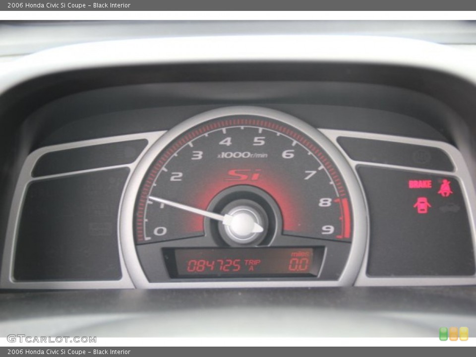 Black Interior Gauges for the 2006 Honda Civic Si Coupe #79070179